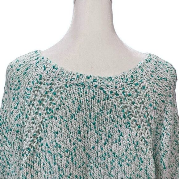 St John’s Bay Mint Green & White Knit Scoop Neck Pullover Long Sleeve Sweater XL - Picture 7 of 16